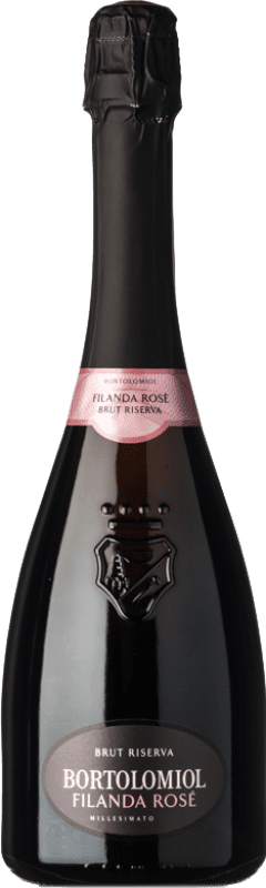 Free Shipping | Rosé sparkling Bortolomiol Filanda Rosé Brut Reserve I.G.T. Lombardia Lombardia Italy Pinot Black 75 cl