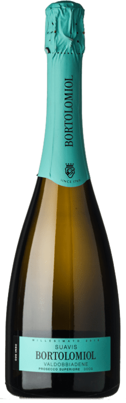 Envoi gratuit | Blanc mousseux Bortolomiol Suavis Demi-Sec Demi-Sucré D.O.C.G. Prosecco di Conegliano-Valdobbiadene Vénétie Italie Glera 75 cl