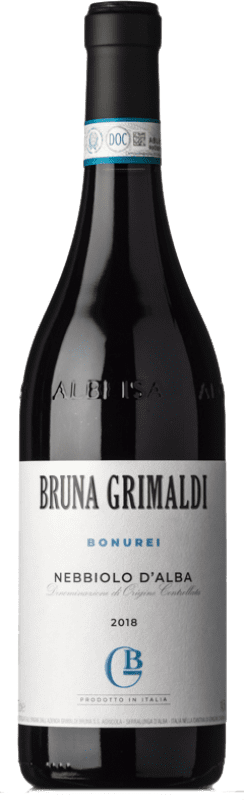 16,95 € Envoi gratuit | Vin rouge Bruna Grimaldi Bonurei D.O.C. Nebbiolo d'Alba