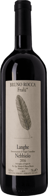 22,95 € | Красное вино Bruno Rocca Fralù D.O.C. Langhe Пьемонте Италия Nebbiolo 75 cl