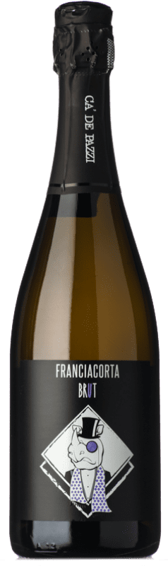 16,95 € | Белое игристое Cà de Pazzi брют D.O.C.G. Franciacorta Ломбардии Италия Chardonnay, Pinot White 75 cl