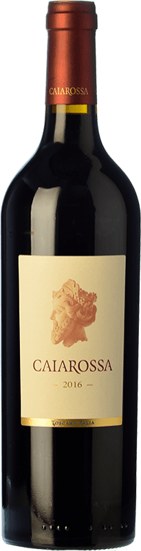 Free Shipping | Red wine Caiarossa Aged I.G.T. Toscana Tuscany Italy Merlot, Syrah, Cabernet Sauvignon, Sangiovese, Cabernet Franc, Petit Verdot 75 cl