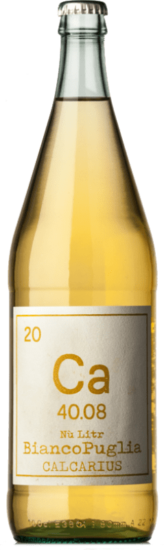 Envio grátis | Vinho branco Calcarius Bianco Nù Litr I.G.T. Puglia Puglia Itália Bombino Bianco 1 L