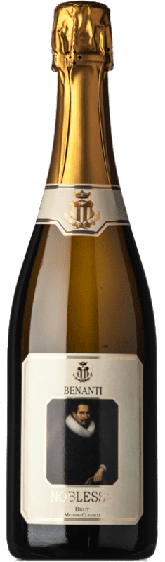 27,95 € | 白スパークリングワイン Benanti Metodo Classico Noblesse Brut D.O.C. Sicilia シチリア島 イタリア Carricante, Bacca White 75 cl