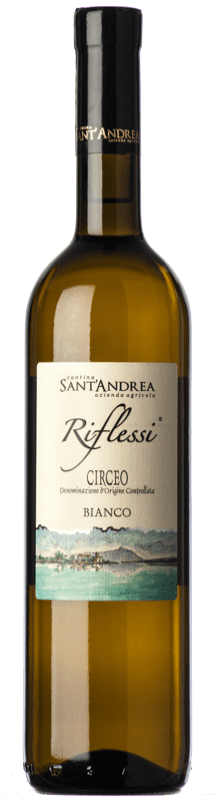 Бесплатная доставка | Белое вино Sant'Andrea Bianco Riflessi D.O.C. Circeo Лацио Италия Malvasía, Trebbiano 75 cl