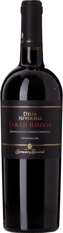 Free Shipping | Red wine Caruso e Minini Delia Nivolelli Reserve D.O.C. Sicilia Sicily Italy Syrah 75 cl