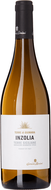 Envio grátis | Vinho branco Caruso e Minini Inzolia Terre di Giumara I.G.T. Terre Siciliane Sicília Itália Insolia 75 cl