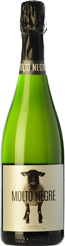 Envio grátis | Espumante branco Casa Rojo Moltó Negre Brut D.O. Cava Espanha Trepat 75 cl