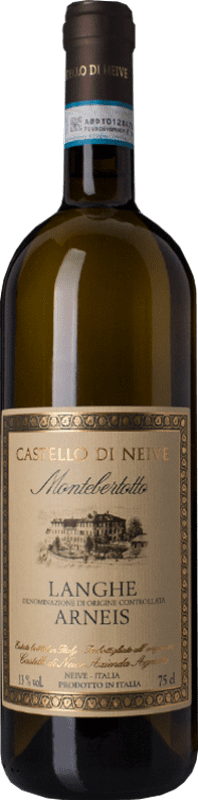 Бесплатная доставка | Белое вино Castello di Neive Montebertotto D.O.C. Langhe Пьемонте Италия Arneis 75 cl