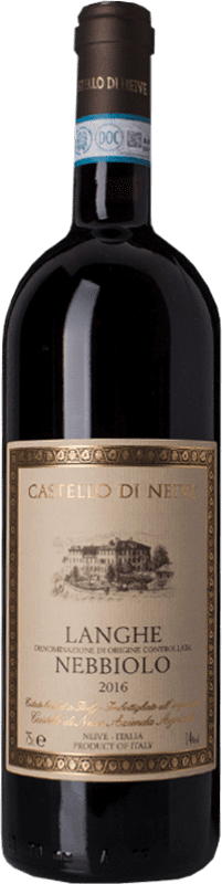 Бесплатная доставка | Красное вино Castello di Neive D.O.C. Langhe Пьемонте Италия Nebbiolo 75 cl