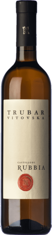 Free Shipping | White wine Castello di Rubbia Trubar D.O.C. Carso Friuli-Venezia Giulia Italy Vitovska 75 cl