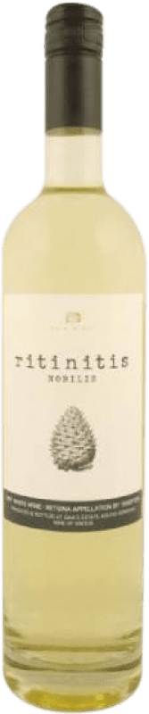 Free Shipping | White wine Gaia Ritinilis Nobilis I.G. Retsina Greece Rhoditis 75 cl