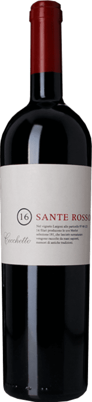 Envio grátis | Vinho tinto Cecchetto Sante Rosso I.G.T. Marca Trevigiana Vêneto Itália Merlot 75 cl