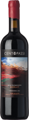 Centopassi Sulla Via Francigena Merlot Terre Siciliane Eco — Biológico 75 cl