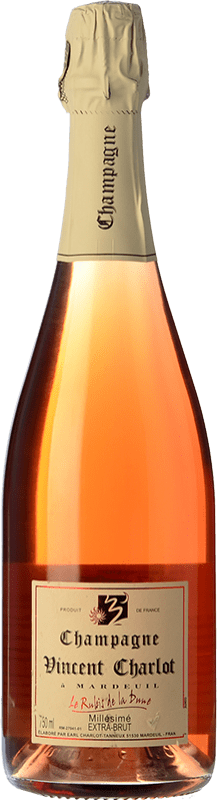 39,95 € Envio grátis | Espumante Rosé Charlot-Tanneux Rubis de la Dune Extra Brut — Extra Bruto Rosé A.O.C. Champagne