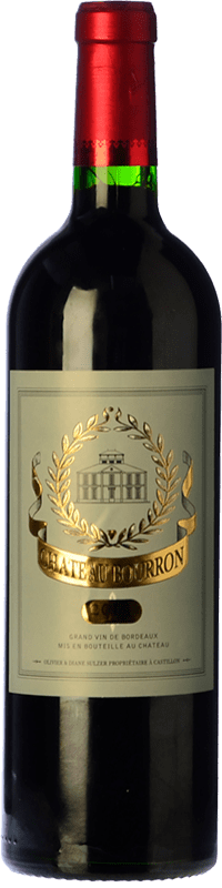 免费送货 | 红酒 Château de Bourron 岁 A.O.C. Côtes de Castillon 波尔多 法国 Merlot, Cabernet Franc 75 cl