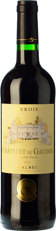 免费送货 | 红酒 Château de Gaudou Terroirs 岁 A.O.C. Cahors 皮埃蒙特 法国 Malbec 75 cl