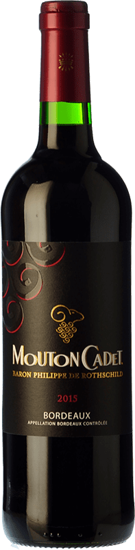 Free Shipping | Red wine Château Mouton Cadet Rouge Aged A.O.C. Saint-Émilion Bordeaux France Merlot, Cabernet Sauvignon, Cabernet Franc 75 cl