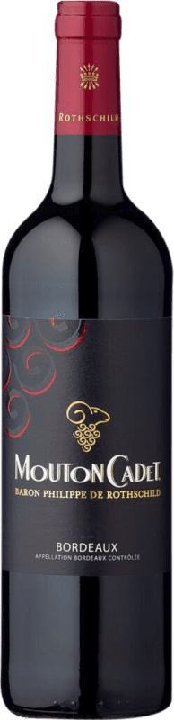 Envoi gratuit | Vin Rouge Philippe de Rothschild Mouton Cadet Crianza A.O.C. Saint-Émilion Bordeaux France Merlot, Cabernet Sauvignon, Cabernet Franc 75 cl