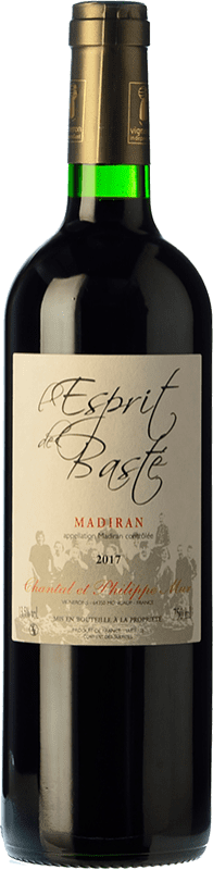 Free Shipping | Red wine Clos Basté Esprit de Basté Young A.O.C. Madiran Pyrenees France Cabernet Franc, Tannat 75 cl