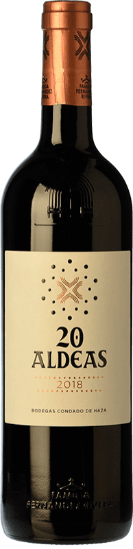14,95 € | 红酒 Condado de Haza 20 Aldeas 岁 I.G.P. Vino de la Tierra de Castilla y León 卡斯蒂利亚莱昂 西班牙 Tempranillo 75 cl