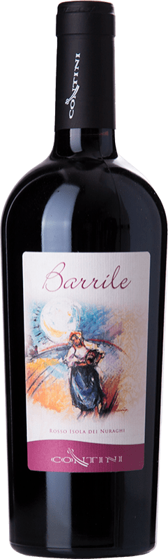 Free Shipping | Red wine Contini Barrile I.G.T. Isola dei Nuraghi Sardegna Italy 75 cl