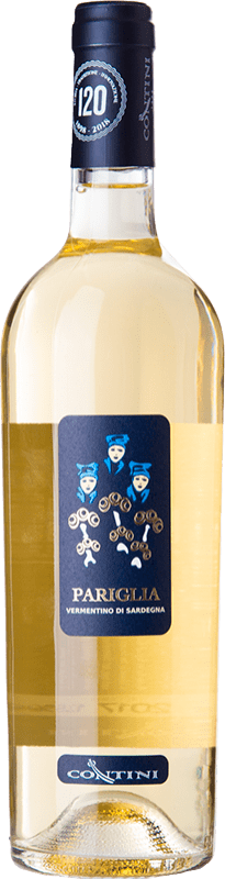 Spedizione Gratuita | Vino bianco Contini Pariglia D.O.C. Vermentino di Sardegna sardegna Italia Vermentino 75 cl