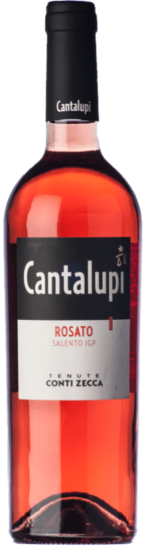 Бесплатная доставка | Розовое вино Conti Zecca Cantalupi Rosato I.G.T. Salento Апулия Италия Negroamaro 75 cl