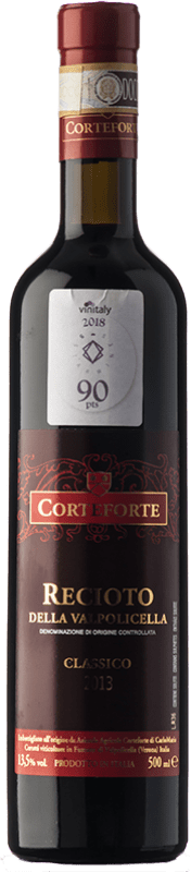 Free Shipping | Sweet wine Corteforte D.O.C.G. Recioto della Valpolicella Veneto Italy Corvina, Rondinella, Corvinone, Molinara, Oseleta Medium Bottle 50 cl