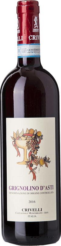 Free Shipping | Red wine Crivelli D.O.C. Grignolino d'Asti Piemonte Italy Grignolino 75 cl