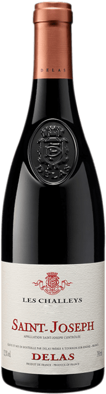 Envío gratis | Vino Tinto Delas Frères Les Challeys Roble A.O.C. Côtes du Rhône Rhône Francia Syrah 75 cl