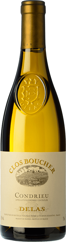 免费送货 | 白酒 Delas Frères Clos Boucher 岁 A.O.C. Condrieu 罗纳 法国 Viognier 75 cl