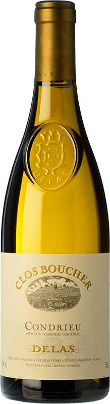 Free Shipping | White wine Delas Frères Clos Boucher Aged A.O.C. Condrieu Rhône France Viognier 75 cl