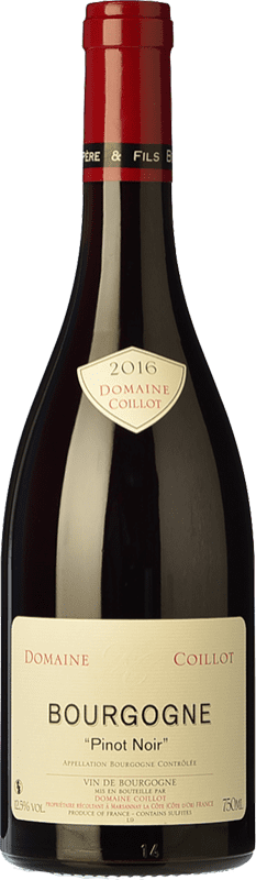 Free Shipping | Red wine Coillot Aged A.O.C. Bourgogne Burgundy France Pinot Black 75 cl