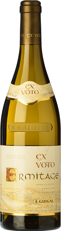 164,95 € Free Shipping | White wine Domaine E. Guigal Ex Voto Blanc Crianza A.O.C. Hermitage Rhône France Roussanne, Marsanne Bottle 75 cl