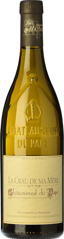 Free Shipping | White wine Mayard Crau de Ma Mère Blanc Aged A.O.C. Châteauneuf-du-Pape Rhône France Grenache White, Roussanne, Picapoll, Bourboulenc, Clairette Blanche 75 cl