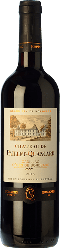 Free Shipping | Red wine Quancard Château de Paillet-Quancard Aged A.O.C. Entre-deux-Mers Bordeaux France Merlot, Cabernet Sauvignon, Cabernet Franc 75 cl