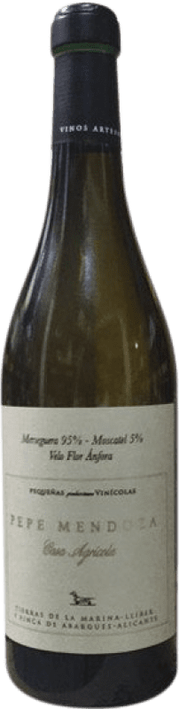 Spedizione Gratuita | Vino bianco Pepe Mendoza Casa Agrícola Velo Flor Ánfora D.O. Alicante Comunità Valenciana Spagna Merseguera, Moscato Giallo 75 cl