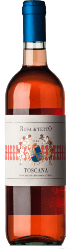 免费送货 | 玫瑰酒 Donatella Cinelli Rosa di Tetto 年轻的 I.G.T. Toscana 托斯卡纳 意大利 Sangiovese 75 cl