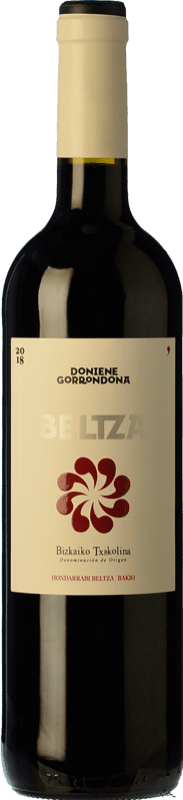 送料無料 | 赤ワイン Doniene Gorrondona Gorrondona Beltza 若い D.O. Bizkaiko Txakolina バスク国 スペイン Hondarribi Beltza 75 cl