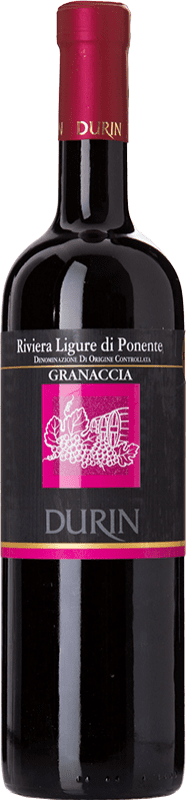Free Shipping | Red wine Durin D.O.C. Riviera Ligure di Ponente Liguria Italy Grenache 75 cl