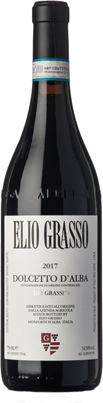 Spedizione Gratuita | Vino rosso Elio Grasso Grassi D.O.C.G. Dolcetto d'Alba Piemonte Italia Dolcetto 75 cl