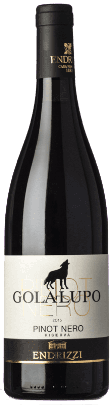 Free Shipping | Red wine Endrizzi Golalupo Reserve D.O.C. Trentino Trentino-Alto Adige Italy Pinot Black 75 cl