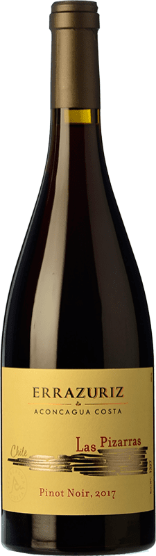 Free Shipping | Red wine Viña Errazuriz Las Pizarras Aged I.G. Valle del Aconcagua Aconcagua Valley Chile Pinot Black 75 cl