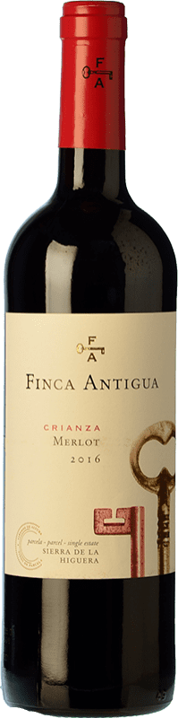 7,95 € Free Shipping | Red wine Finca Antigua Crianza D.O. La Mancha Castilla la Mancha Spain Merlot Bottle 75 cl