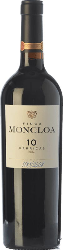 37,95 € Envío gratis | Vino tinto Finca Moncloa 10 Barricas Crianza I.G.P. Vino de la Tierra de Cádiz