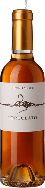 Envio grátis | Vinho doce Firmino Miotti Torcolato D.O.C. Breganze Vêneto Itália Vespaiola Meia Garrafa 37 cl