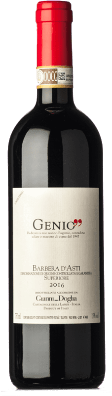 18,95 € | Красное вино Gianni Doglia Genio Superiore D.O.C. Barbera d'Asti Пьемонте Италия Barbera 75 cl