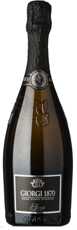 Envoi gratuit | Blanc mousseux Giorgi Gran Cuvée Storica 1870 Brut D.O.C.G. Oltrepò Pavese Metodo Classico Lombardia Italie Pinot Noir 75 cl