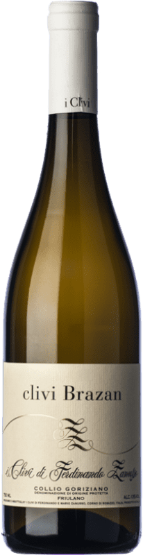 Envio grátis | Vinho branco I Clivi Brazan D.O.C. Collio Goriziano-Collio Friuli-Venezia Giulia Itália Friulano 75 cl